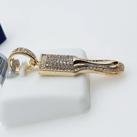 "14K Gold Plated Cubic Zircon Pendant, INUS1BR063 - Picture 7 of 8